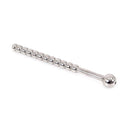 Kiotos Steel - Geribbelde Holle Penisplug - RVS - 14 cm - diameter 7 mm-Erotiekvoordeel.nl