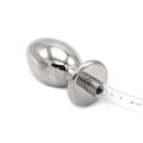 Kiotos Steel - Holle Penisplug verbonden Met Holle Buttplug