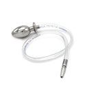 Kiotos Steel - Holle Penisplug verbonden Met Holle Buttplug