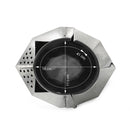 Kiotos Steel - Luxe Hoofdkooi van RVS - Hoofdmasker - 2550 gram - Diameter nek 41 cm-Erotiekvoordeel.nl