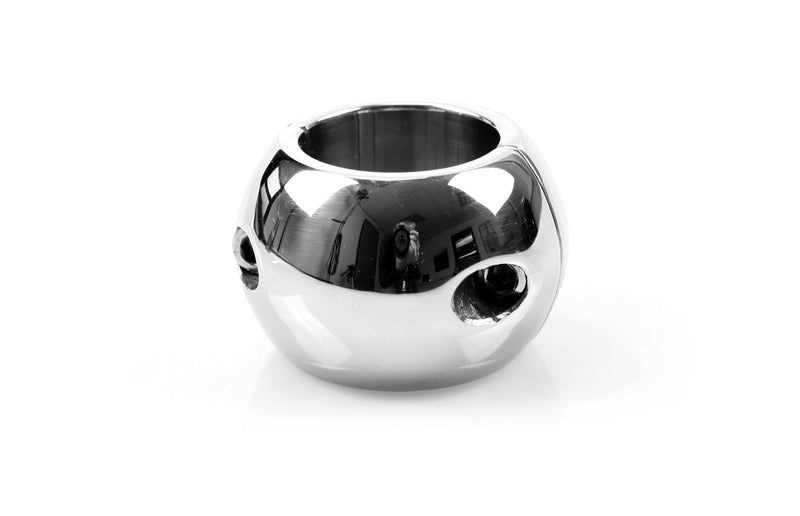 Kiotos Steel - Ovalen Ball Stretcher RVS 60 mm Breed - 790 gram-Erotiekvoordeel.nl