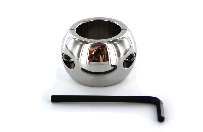Kiotos Steel - Ovalen Ball Stretcher RVS 60 mm Breed - 790 gram-Erotiekvoordeel.nl