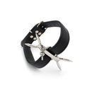 Kiotos Steel - Posture Collar Met Verstelbare Dubbele Nekpinnen-Erotiekvoordeel.nl