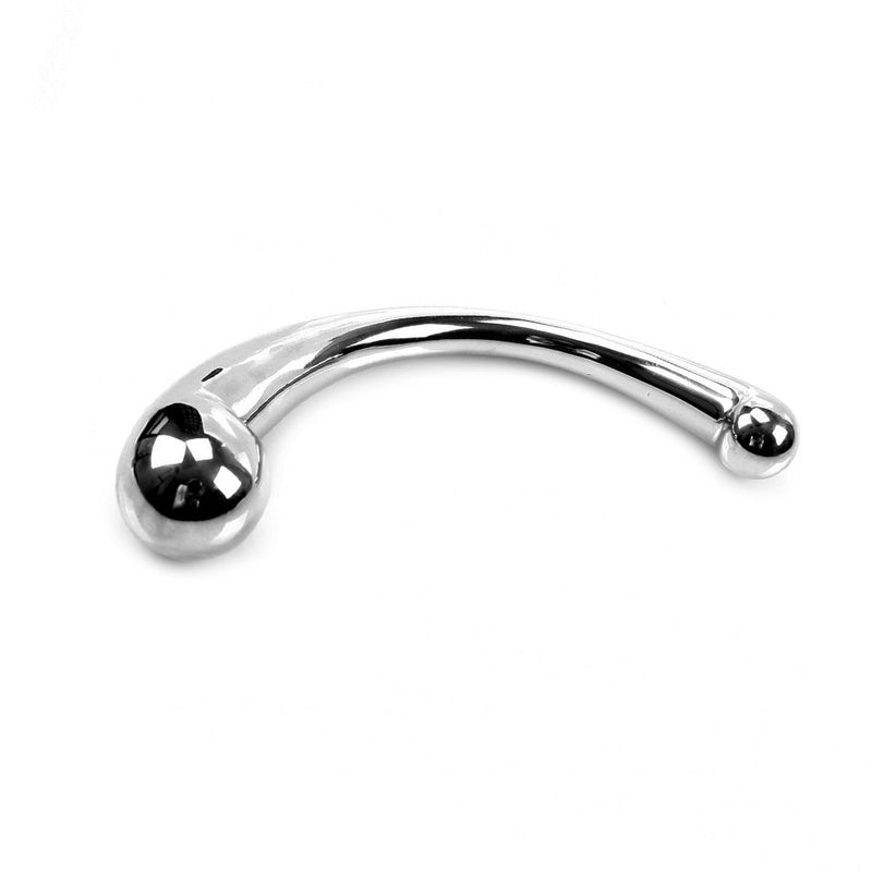 Kiotos Steel - Pure RVS Dildo Curved - Zilver-Erotiekvoordeel.nl