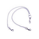 Kiotos Steel - RVS Schakel Ketting 3 Aansluitpunten Met Karabijn Haken-Erotiekvoordeel.nl