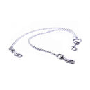 Kiotos Steel - RVS Schakel Ketting 3 Aansluitpunten Met Karabijn Haken-Erotiekvoordeel.nl