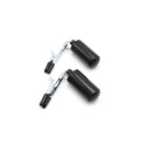 Kiotos Steel - Tepelklemmen - Nipple Croc Clamps 2x100g Bullet Gewichten - RVS - Zwart-Erotiekvoordeel.nl