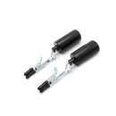 Kiotos Steel - Tepelklemmen - Nipple Croc Clamps 2x100g Bullet Gewichten - RVS - Zwart-Erotiekvoordeel.nl
