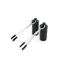 Kiotos Steel - Tepelklemmen - Nipple Pinch Clamps 2x100g Gewichten - RVS - Zwart-Erotiekvoordeel.nl