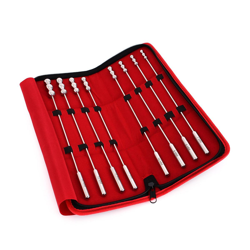 Kiotos Steel - Urethral Sound Rosebud Dilators - Set Van 8 Stuks-Erotiekvoordeel.nl