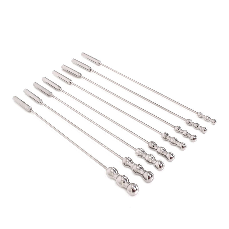 Kiotos Steel - Urethral Sound Rosebud Dilators - Set Van 8 Stuks-Erotiekvoordeel.nl