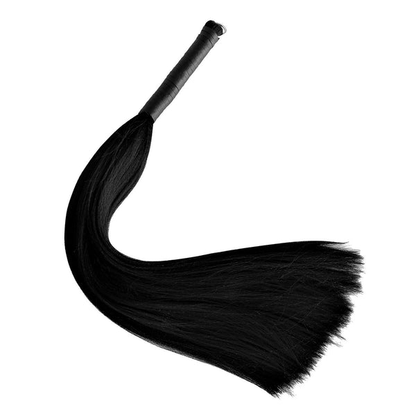 Kiotos - Zweep - Verleidelijke Haarzweep van 100% Polyester - Lengte 65 cm - Zwart-Erotiekvoordeel.nl