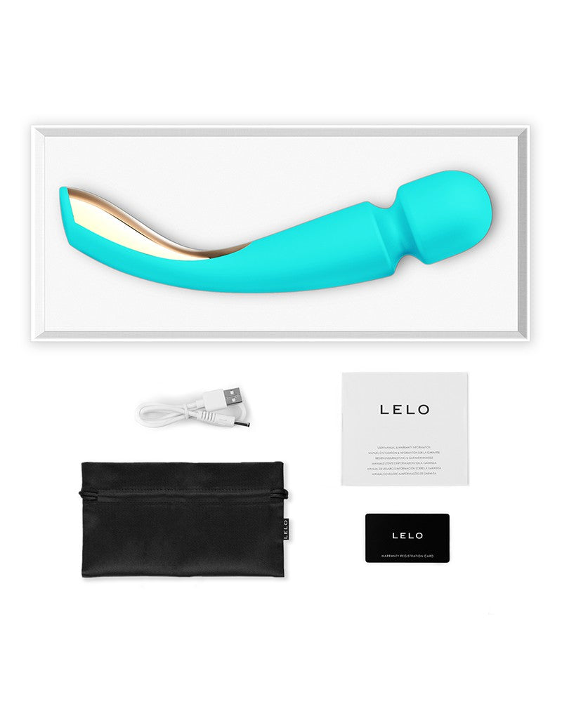 LELO - Smart Wand Medium Vibrator - Turquoise-Erotiekvoordeel.nl