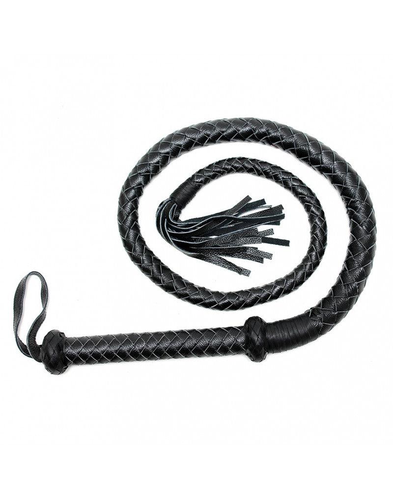 Lange Bullwhip 200 cm - Zwart-Erotiekvoordeel.nl