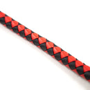 Lange gevlochten single tail - Bull Whip - 190 cm lang - Rood/Zwart-Erotiekvoordeel.nl