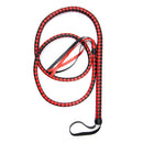 Lange gevlochten single tail - Bull Whip - 190 cm lang - Rood/Zwart-Erotiekvoordeel.nl