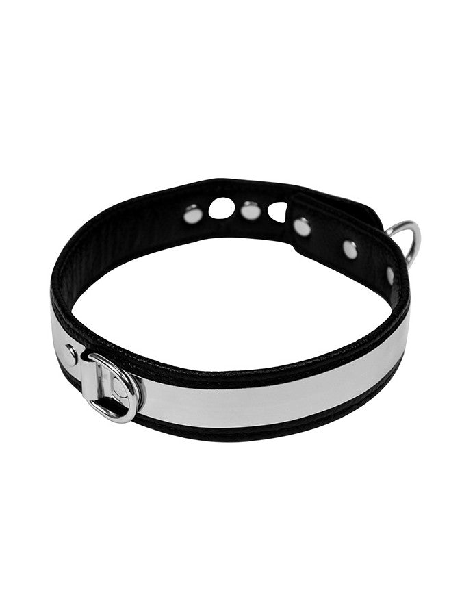 Leren Collar Met Metaal En hangslot 3 cm Breed-Erotiekvoordeel.nl