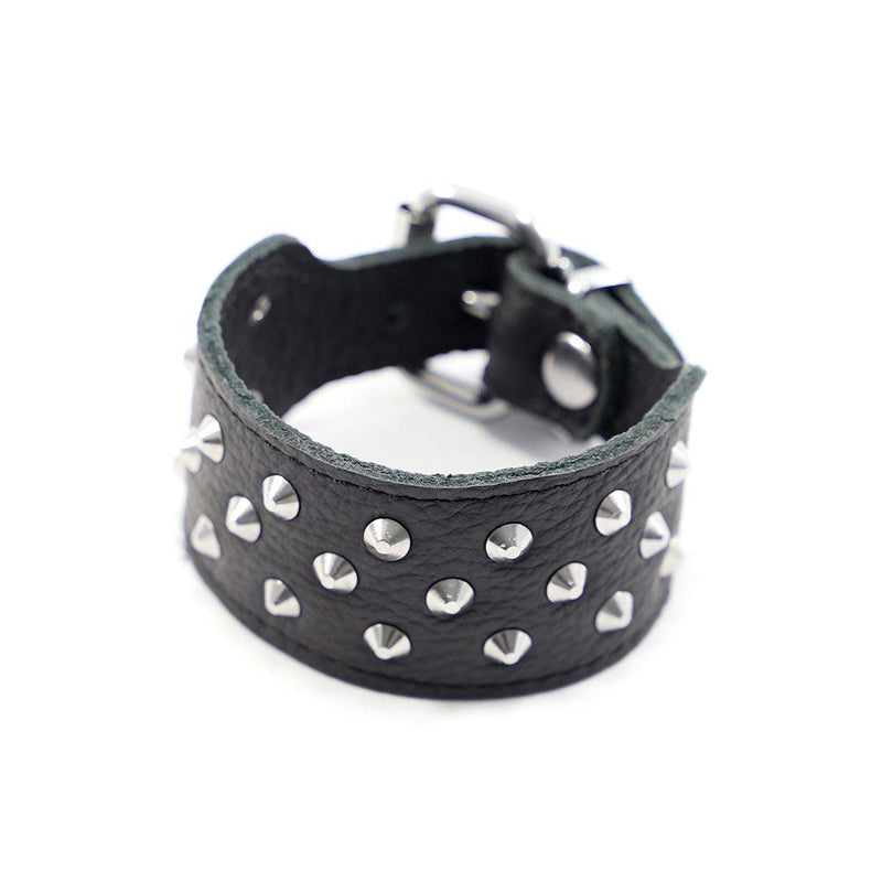 Leren armband Met Drie Rijen Studs-Erotiekvoordeel.nl