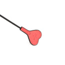 Liebe Seele - Angel's Kiss Mini Paardrijzweep Met hartvormige lederen tip - Luxe En exclusief ontwerp - Roze/Zwart-Erotiekvoordeel.nl