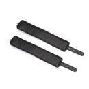 Liebe Seele - Demon's Kiss - Enkelboeien Met Gouden Hartvormige Slotjes - Luxe En exclusief ontwerp - Zwart/Goud-Erotiekvoordeel.nl