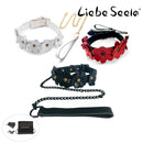 Liebe Seele - Flower Collar met Rode Bloemen en Zwarte Steentjes - Origineel - Import uit Japan-Erotiekvoordeel.nl