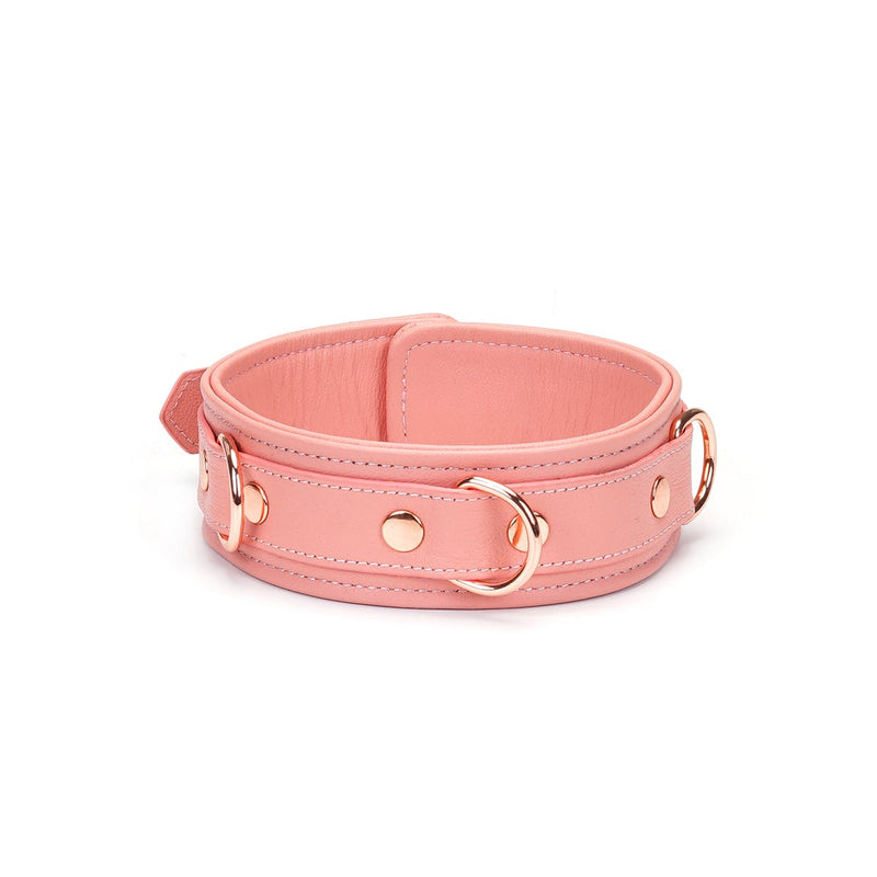 Liebe Seele - Pink Dream Leren Collar Met Leiband - Roze-Erotiekvoordeel.nl