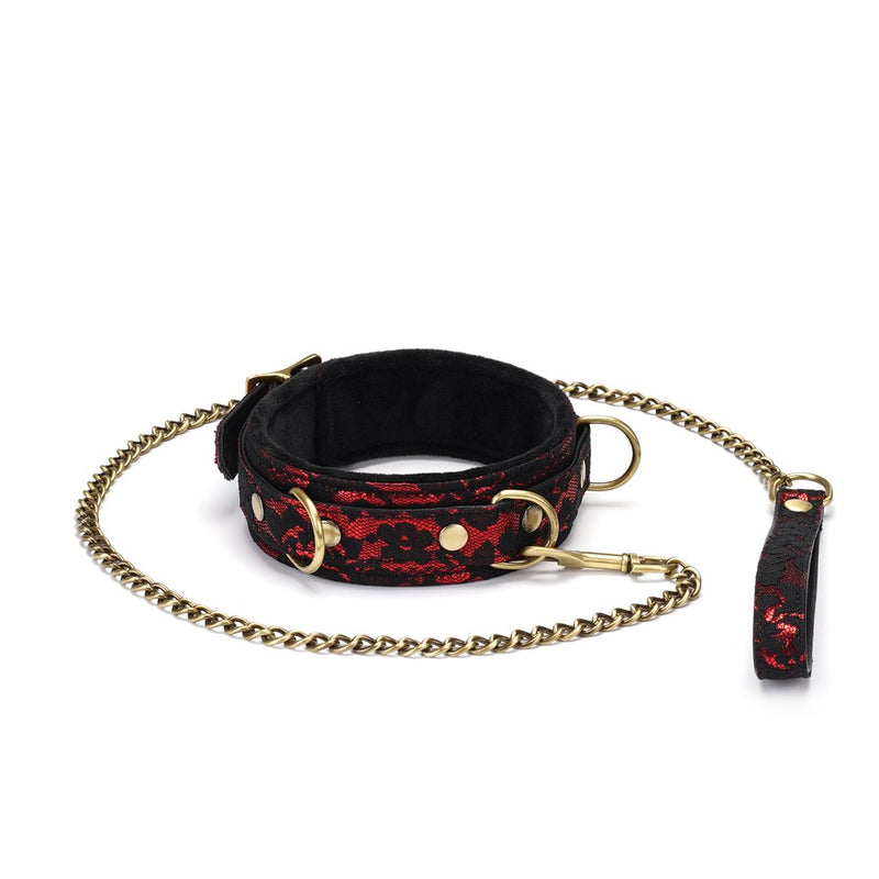 Liebe Seele - Victorian Garden Collar Met leash - vegan vriendelijk-Erotiekvoordeel.nl