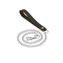 Liebe Seele - Wild Gent Bruine Leren Halsband Met voering Van imitatiebont En Metalen Riem - exclusief En Luxe ontwerp-Erotiekvoordeel.nl