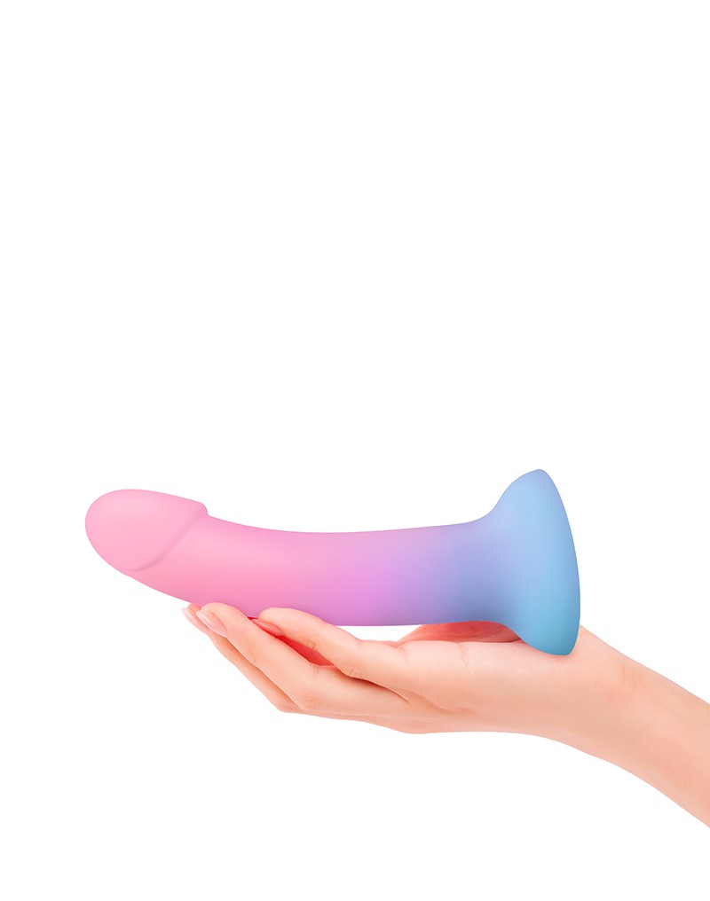 Love to Love - Siliconen Dildo Utopia - Ombre Pastel Roze/Pastel Blauw-Erotiekvoordeel.nl