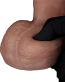 LoveToy - Dubbellaags Siliconen Dildo - 20,5 cm x Ø 4 cm - Bruin-Erotiekvoordeel.nl