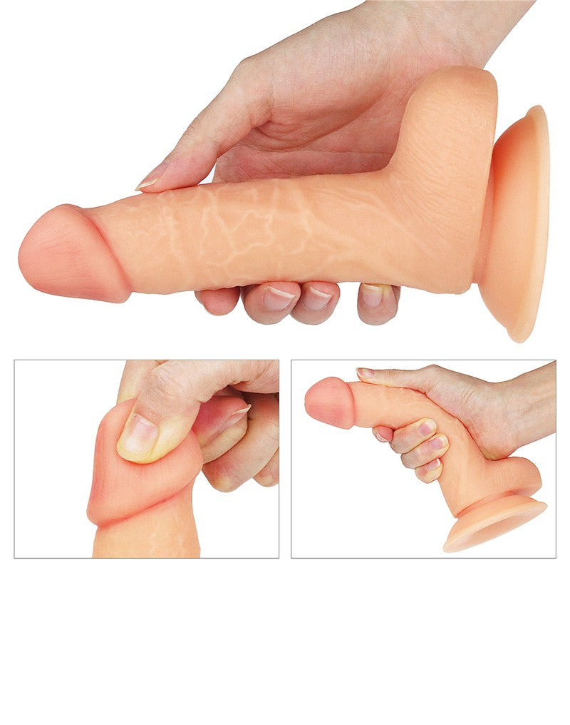 Lovetoy - Easy Strap-on Set Met dildo Van 18 cm - Lichte Huidskleur-Erotiekvoordeel.nl