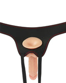 Lovetoy - Easy Strap-on Set Met dildo Van 19 cm Met Balzak - Lichte Huidskleur-Erotiekvoordeel.nl