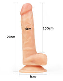 Lovetoy - Easy Strap-on Set Met dildo Van 19 cm Met Balzak - Lichte Huidskleur-Erotiekvoordeel.nl