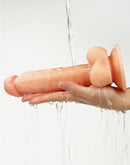 Lovetoy - Easy Strap-on Set Met dildo Van 19 cm Met Balzak - Lichte Huidskleur-Erotiekvoordeel.nl