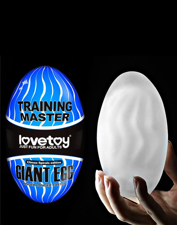 Lovetoy - Giant Egg Masturbator Ei - Blauw