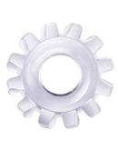 Lovetoy - Powerplus Flexibele Cockring Tandwiel Groot - Transparant-Erotiekvoordeel.nl