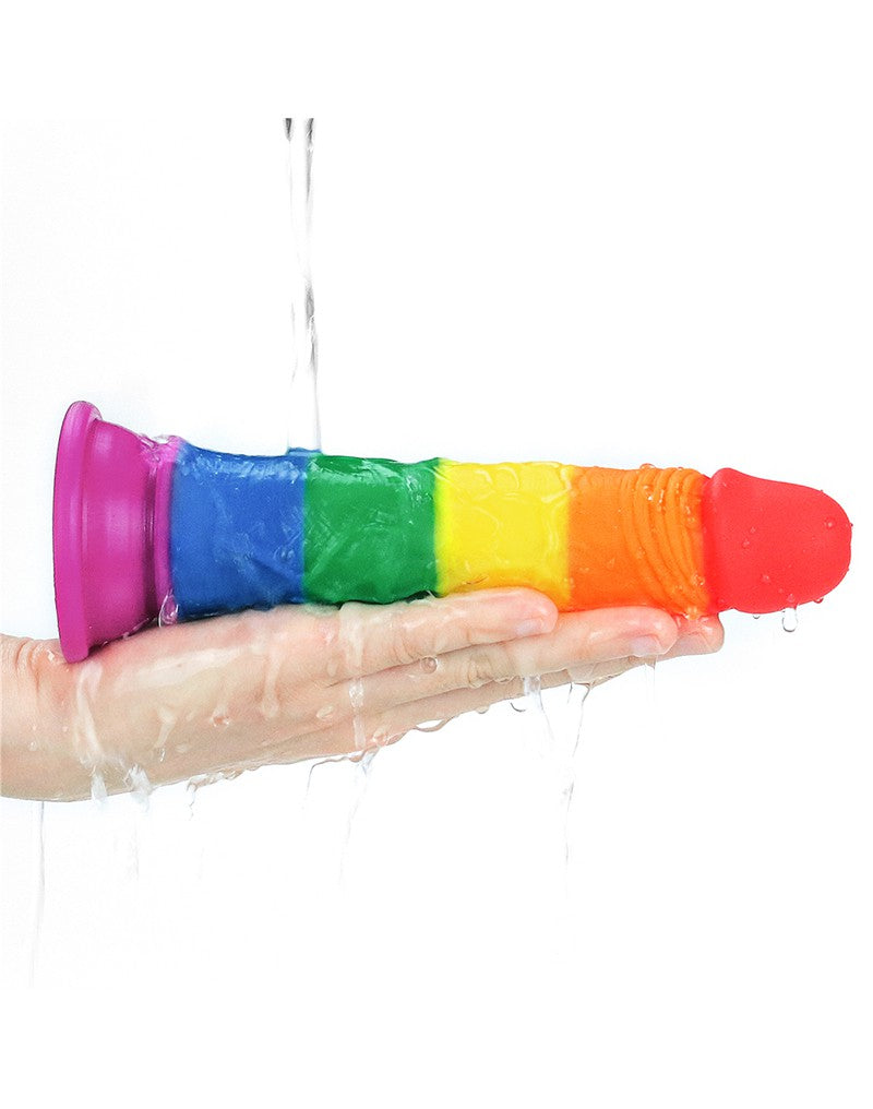 Lovetoy - Rainbow Pride Dildo 18.5 cm-Erotiekvoordeel.nl