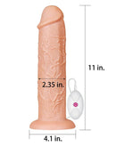 Lovetoy - Realistische XXL Vibrerende Dildo 28 cm - Lichte Huidskleur-Erotiekvoordeel.nl