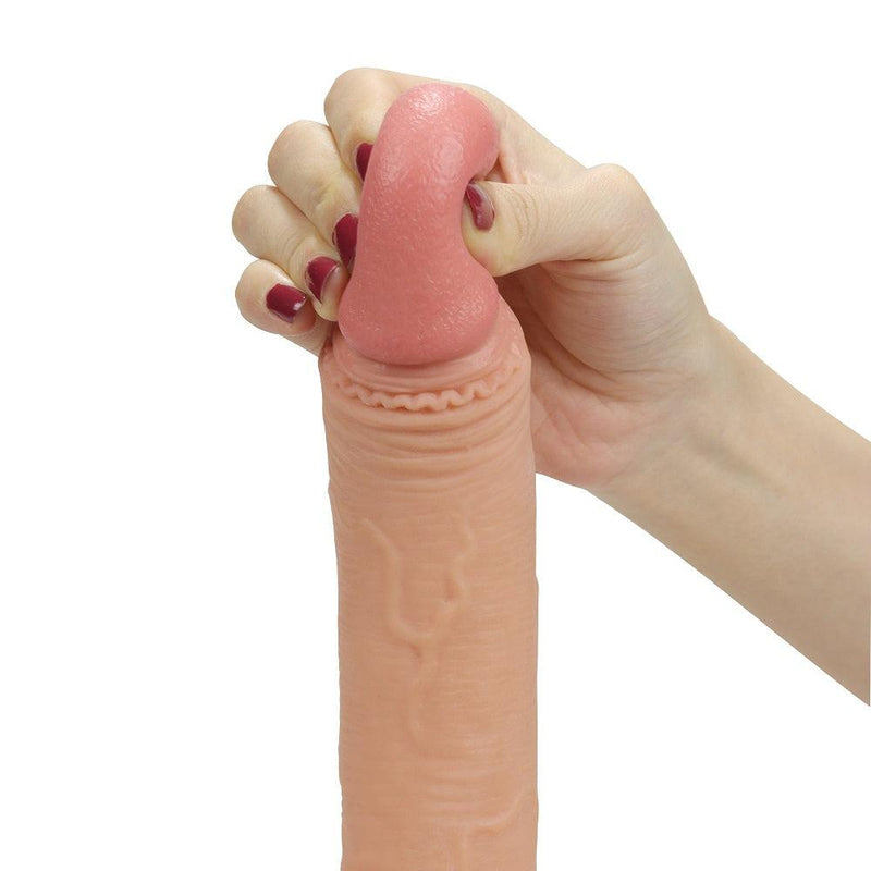 Lovetoy - Rodeo Strap On Dildo Pegging Harnas Met ruimte Voor Balzak Rodeo G8 - Lichte Huidskleur-Erotiekvoordeel.nl