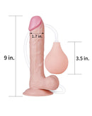 Lovetoy - Squirt Extreme Dildo 23 cm - Lichte Huidskleur-Erotiekvoordeel.nl