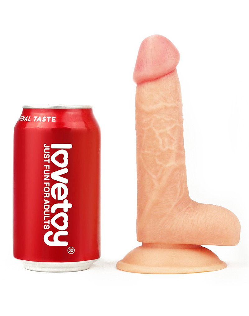 Lovetoy - The Ultra Soft Dude Realistische Dildo - 18 x 4 cm-Erotiekvoordeel.nl