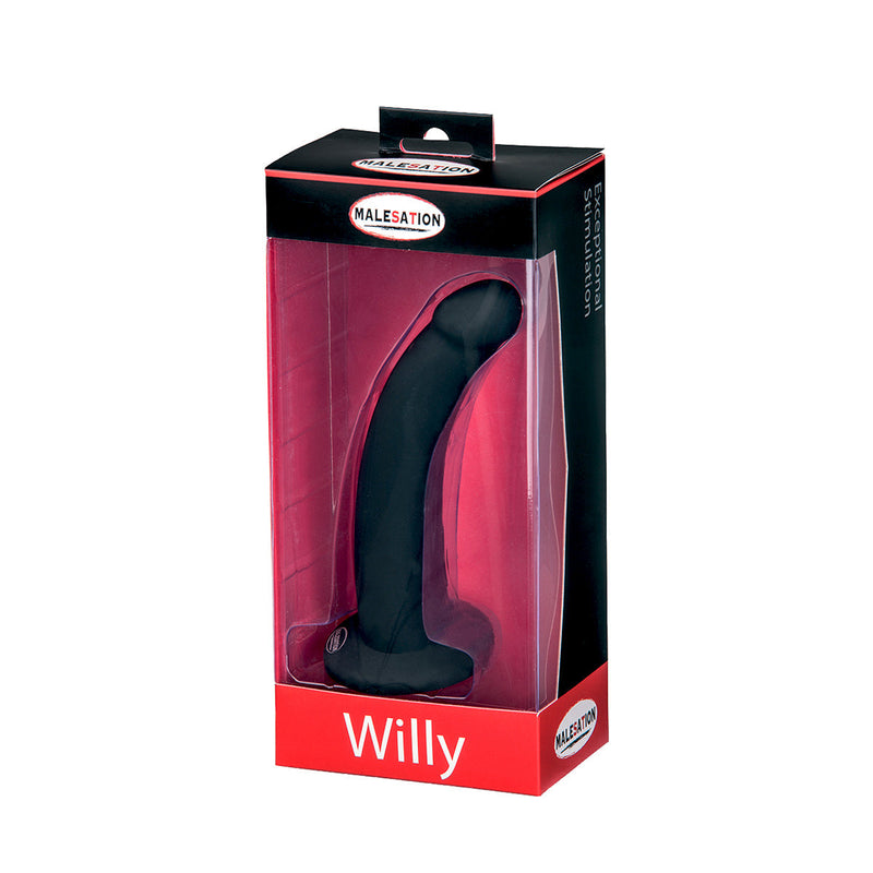 Malesation Anaal Dildo WILLY 15,5 x 3 cm - Zwart-Erotiekvoordeel.nl