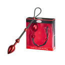 Malesation Cock-Grip Aluminium Anaal plug Met Elastische Rubberen Cockring - Rood - Large-Erotiekvoordeel.nl