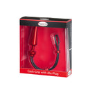 Malesation Cock-Grip Aluminium Anaal plug Met Cockring - Rood - Medium-Erotiekvoordeel.nl