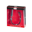 Malesation Cock-Grip Aluminium Anaal plug Met Cockring - Zilver - Medium-Erotiekvoordeel.nl