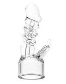 POWER Opzetstuk Wand Vibrator Super Dong - Transparant-Erotiekvoordeel.nl