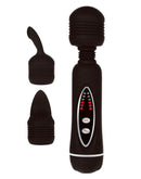 POWER Wand Vibrator Met 2 verwisselbare Koppen - Zwart
