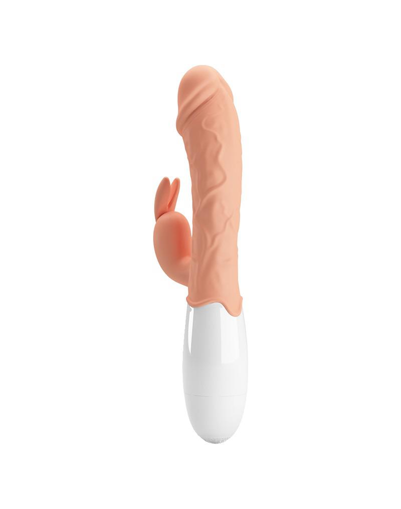 Pretty Love - Easter Bunny - Vibrator - Realistische Rabbit Vibrator - Lichte Huidskleur - Geeft Intens G Spot en Clitoris Stimulatie-Erotiekvoordeel.nl