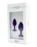 Rimba - Berlin - Bling Buttplug - Set Met 2 Buttplugs Met Kristal - Paars-Erotiekvoordeel.nl