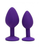 Rimba - Berlin - Bling Buttplug - Set Met 2 Buttplugs Met Kristal - Paars-Erotiekvoordeel.nl